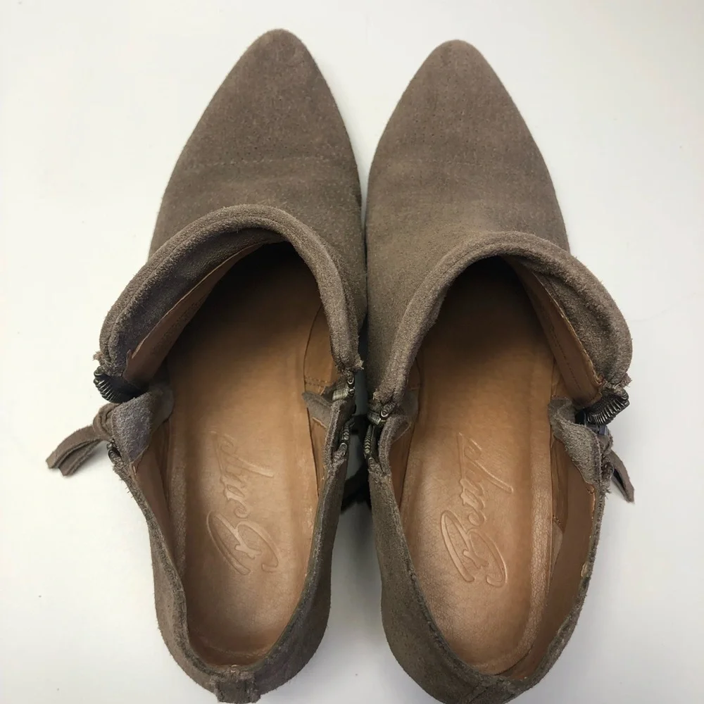 Bettye Suede Dual Zip Ankle Booties
